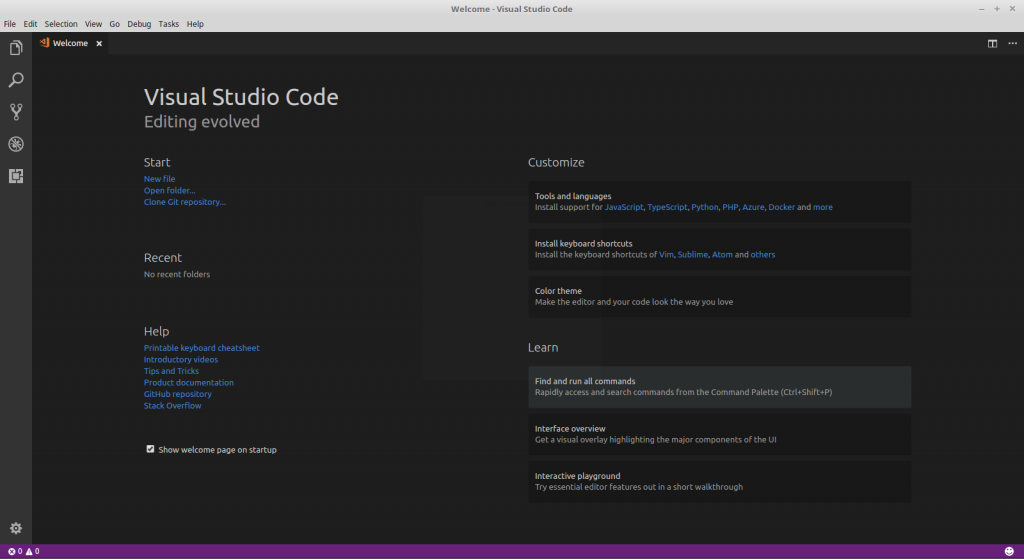 Visual Studio Code on Linux